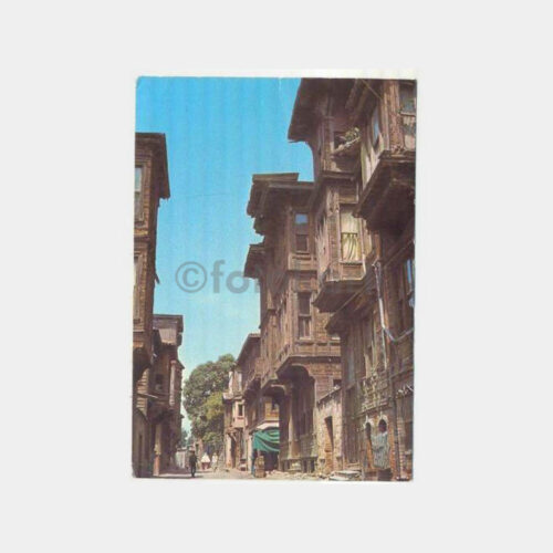 Eski Tarihi İstanbul Evleri Kartpostal