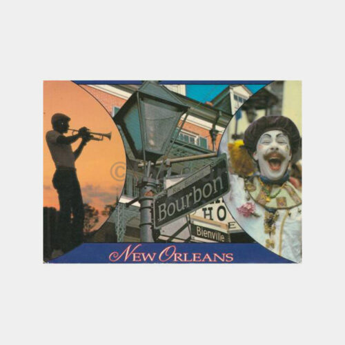 1982 ABD New Orleans Uçak Damgalı Kartpostal