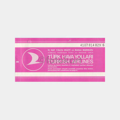 1979 THY - Kullanılmış- Uçak Bileti