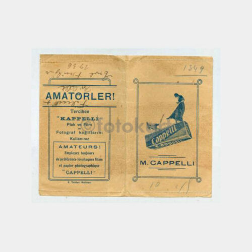 1938 Cappelli Amatörler - Foto Saklama Zarfı