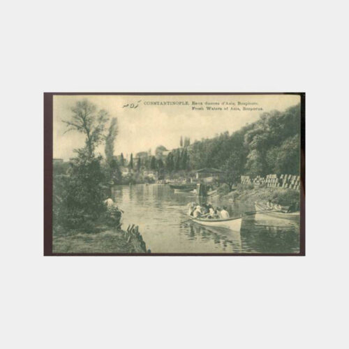 1910 Göksu Sandal Gezisi Görünüş Kartpostal