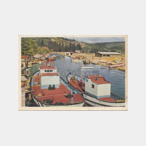 1975 Göksu Deresi Sandallar Görünüş Kartpostal