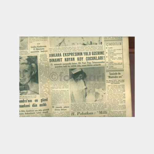 1955 Yeni İstanbul Gazetesi 14.07.1955 Hemşire