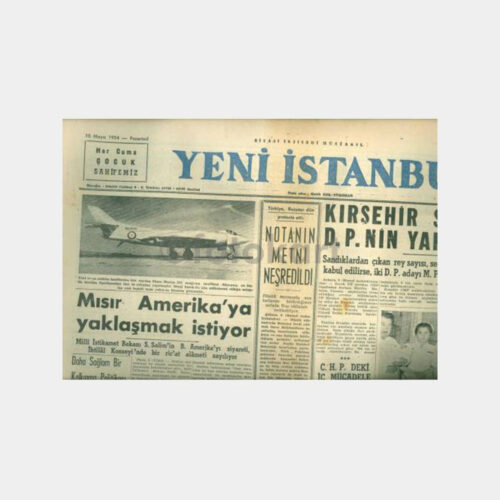 1954 Yeni İstanbul Gazetesi 10.05.1954 Hemşire