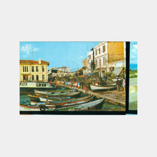 1974 İzmir Kordon Sahili Görünüş Kartpostal