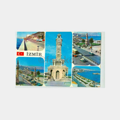 1978 İzmir Muhtelif Görünüş Damgalı Kartpostal
