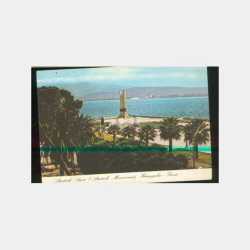 1990 İzmir Karşıyaka Atatürk Anıtı Kartpostal