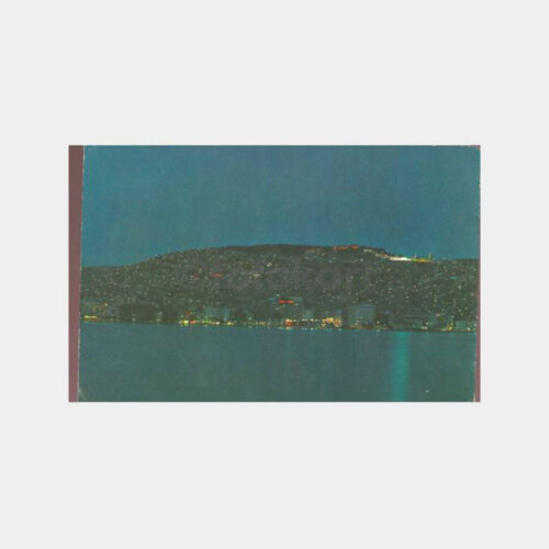 1974 İzmir Sahiden Gece Görünüş Kartpostal