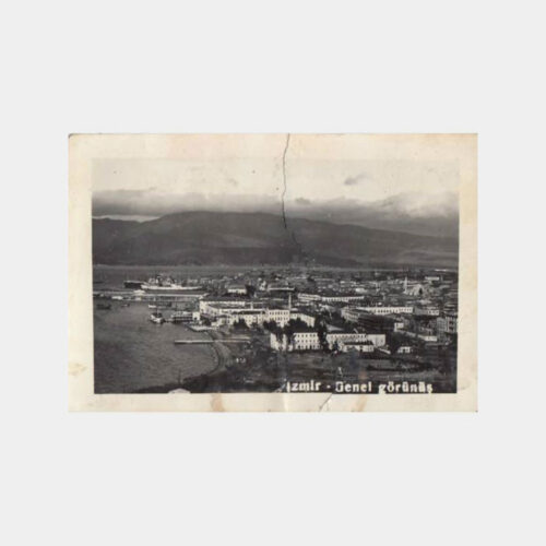 1951 İzmir Genel Görünüş Tebrik Fotoğraf