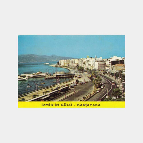 1975 Karşıyaka İzmir Gülü Görünüş Kartpostal