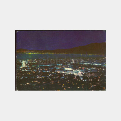 1975 İzmir Gece Görünüş Kartpostal