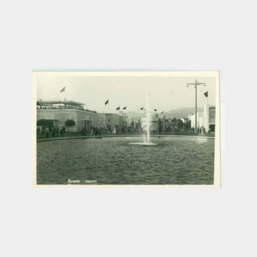 1940 İzmir Fuarı Görünüş Kartpostal