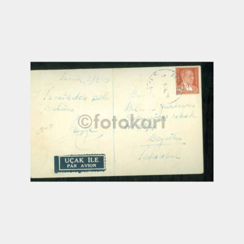 1954 İzmir Enternasyonal Fuarı Damga Kartpostal - Görsel 2