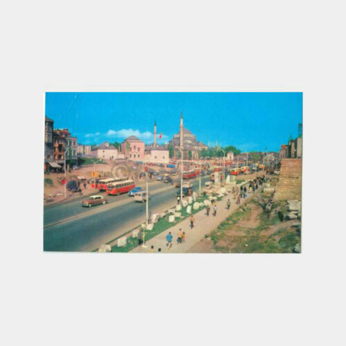 1968 Beyazıt Laleli Cad. Görünüş Kartpostal