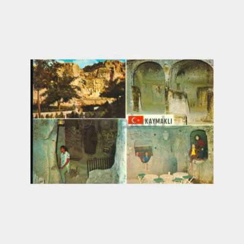 1970 Nevşehir Kaymaklı 4 Görünüş Kartpostal
