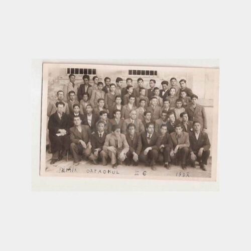 1938 İzmir Ortaokul II-G Öğrenciler Fotoğrafı