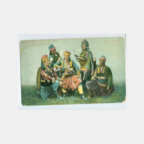 1900 Başıbozuklar Asker Tipleri Kartpostal