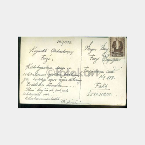 1953 Kütahya Görünüş Damgalı Kartpostal - Görsel 2