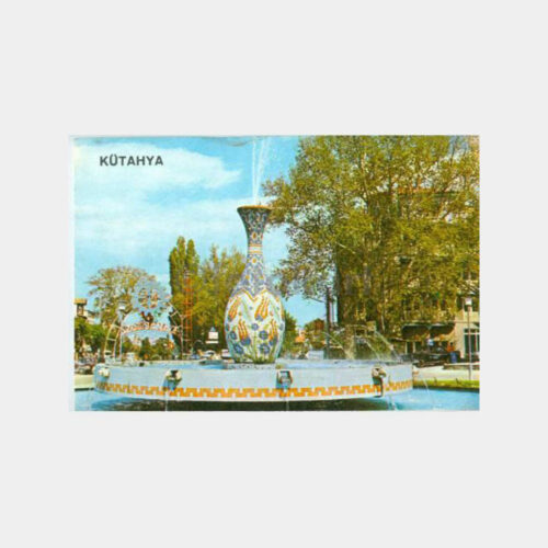 1976 Kütahya Çinili Havuz Görünüş Kartpostal