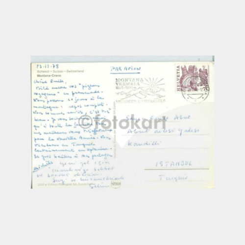 1978 Kandilli Abut Ailesi Kartpostal - Montana