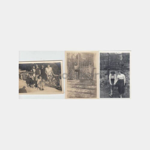 1940 Büyükdere Ailesi 5 Adet Albüm Fotoğraf