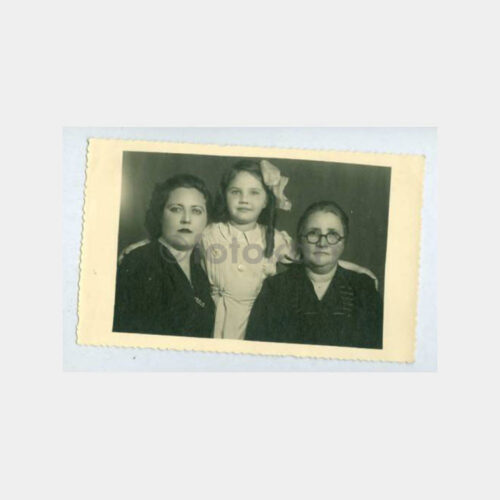 1945 İzmir -Foto Teknik- Aile Görünüş Fotoğraf