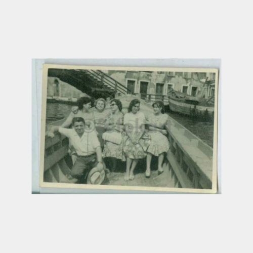 1958 Venedik Lido Aile Gezisi Fotoğraf