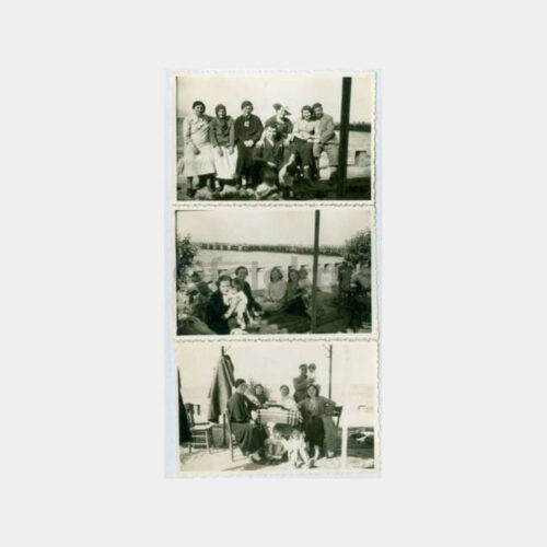 1935 Mudanya Sahili Aile 3 Adet Fotoğraf