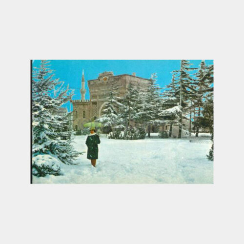 1970 Beyazıt Üniversite Bahçe Görünüş Kartpostal