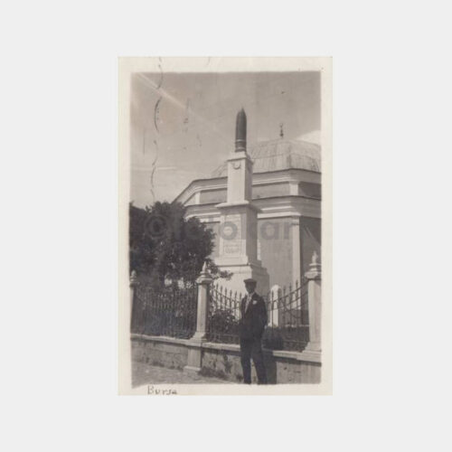 1935 Bursa Osmangazi Anıtı Damgalı Kartpostal