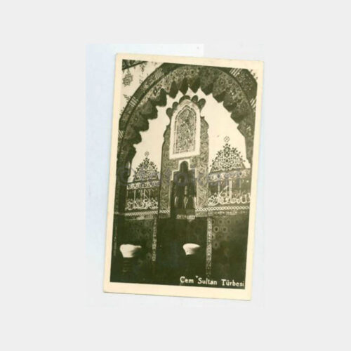 1942 Bursa Cem Sultan Türbesi Konulu Kartpostal