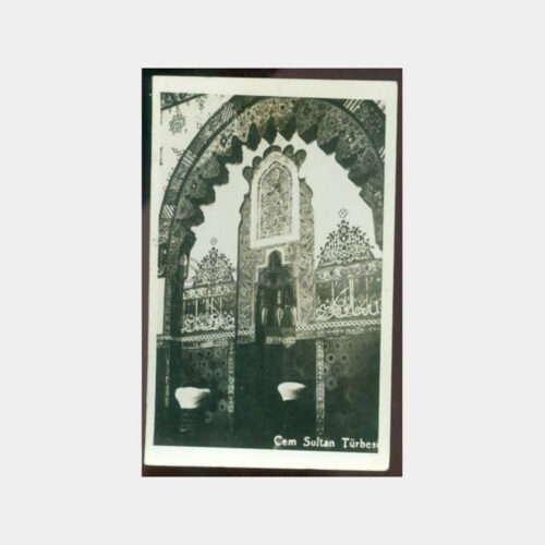 1940 Bursa Cem Sultan Türbe İçi Kartpostal