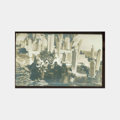 1910 Eyüp Mezarlık Konulu Nadir Kartpostal