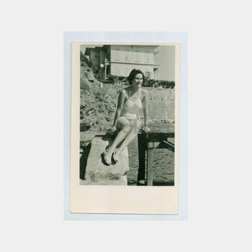 1947 Çiftehavuzlar - Plaj ve Kadın Fotoğraf
