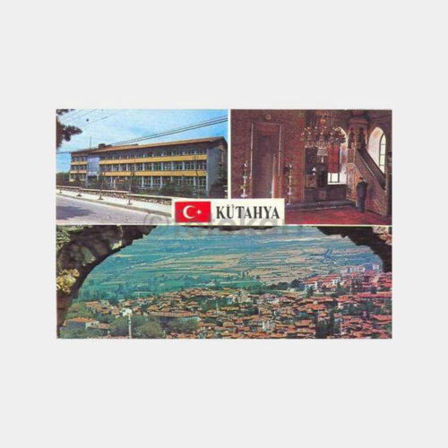 1972 Kütahya Şehirden 3 Görünüş Kartpostal