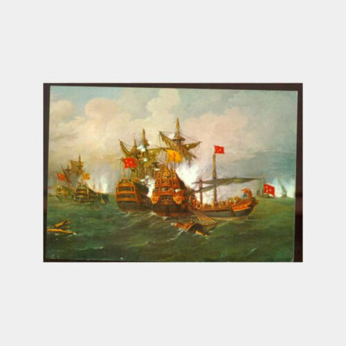 Preveze Deniz Savaşı Konulu Kartpostal