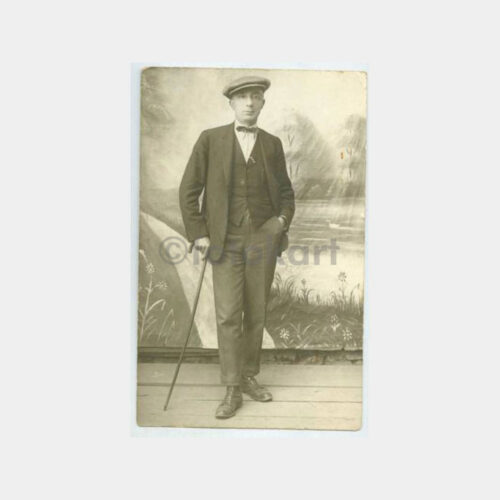 1927 Bastonlu Beyefendi Stüdyo Fotoğraf