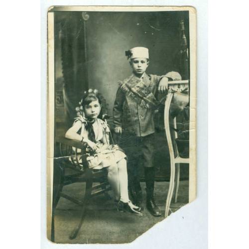 1920 Sünnet Çocuğu-Kardeşi Stüdyo Fotoğraf