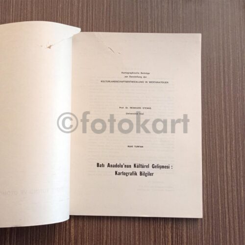 Batı Anadolu'nun Kültürel Gelişmesi: Kartografik Bilgiler - Reinhard Stewig, Ruhi Turfan - Görsel 2