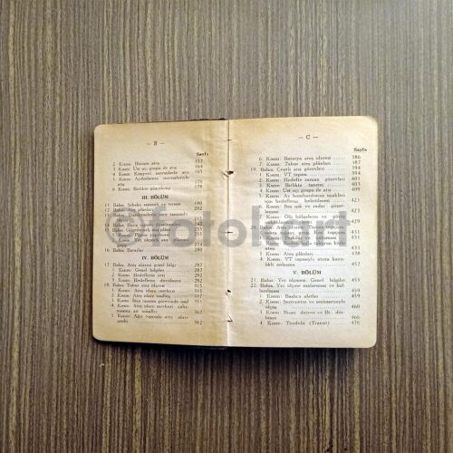 TAB 6.1 Sahra Topçu Atış Talimnamesi, 1951