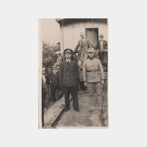 1935 Demiryolcu ve Asker Konulu Fotoğraf