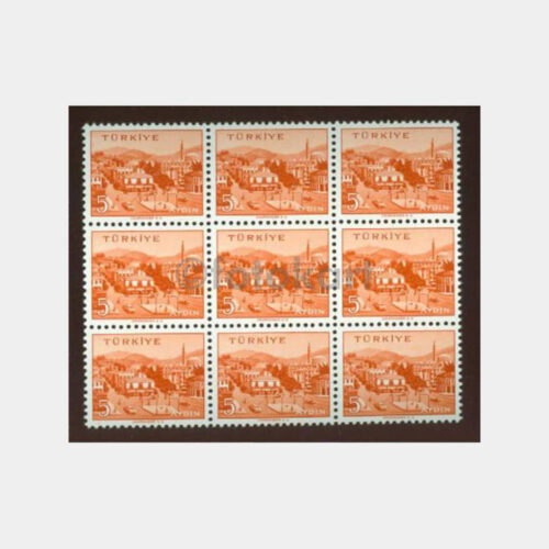 1960 Aydın - Altılı Blok Memleket Seri 5-20 Kr Pul