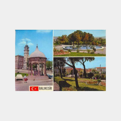 Balıkesir Saat Kulesi ve Park Kartpostal