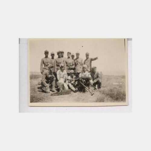 1932 Eski Makineli Tüfekli Asker Grubu Fotoğraf