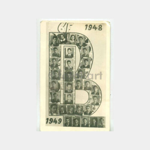 1948-1949 Balıkesir Lisesi Sembollü Fotoğraf