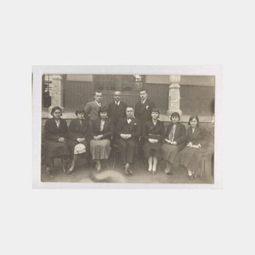 1933 Balıkesir Ali Suuri İlk Mektebi Hoca Fotoğraf