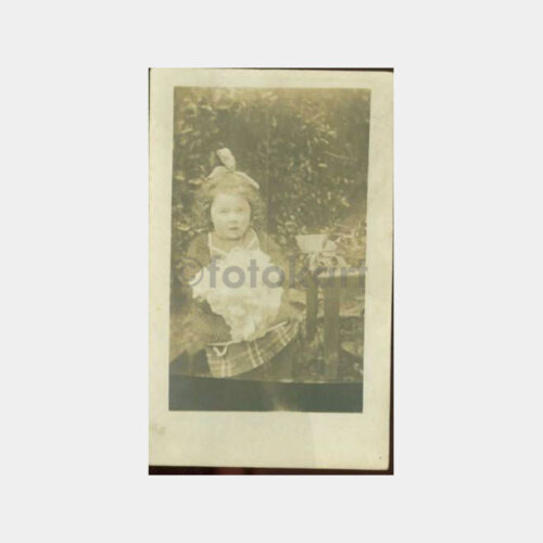 1930 Çiçekli Kız Çocuk Fotoğraf