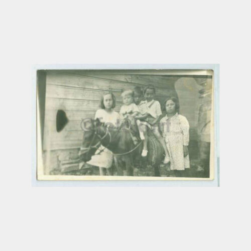 1938 Eşekli Çocuklar Görünüş Fotoğraf