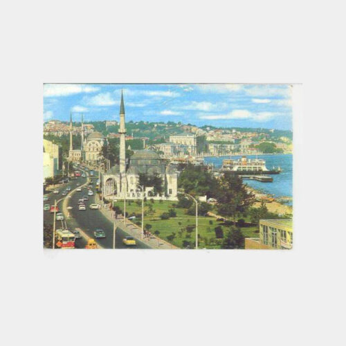 Fındıklı Dolmabahçe Kabataş Görünüş Kartpostal