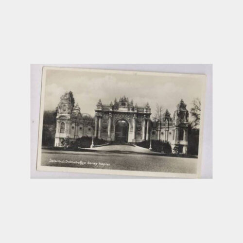 1930 Dolmabahçe Saray Kapısı Görünüş Kartpostal